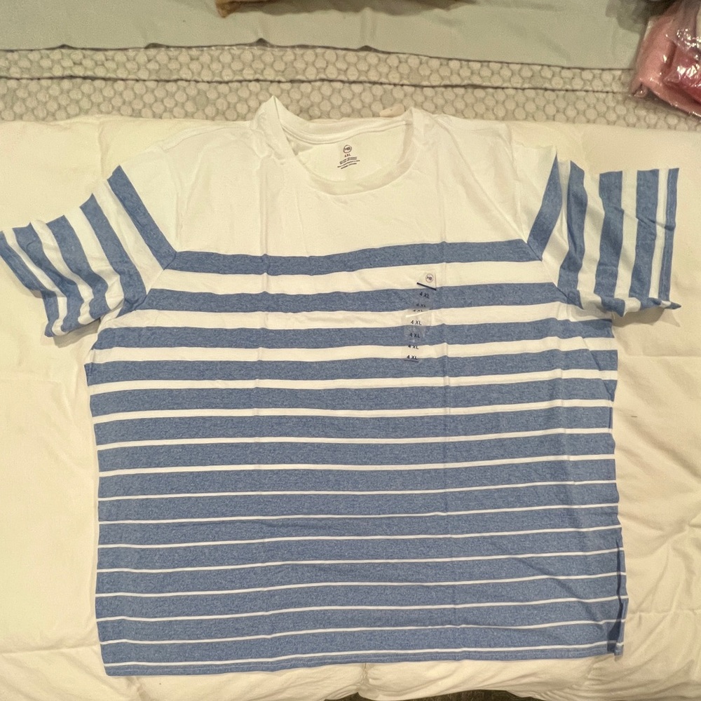 NEW DXL Harbor Bay Striped T-Shirt